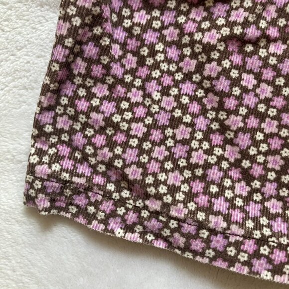 Carter’s 9M Purple Bodysuit + Floral Corduroy Jumper GUC Baby Girl Set Outfit - Picture 6 of 16